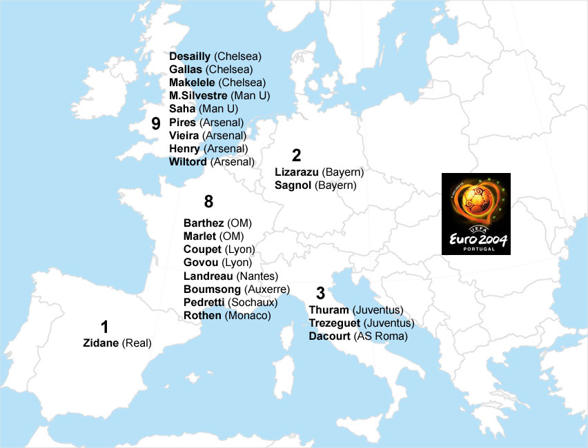 Euro 2004 (Portugal) - Liste des 23