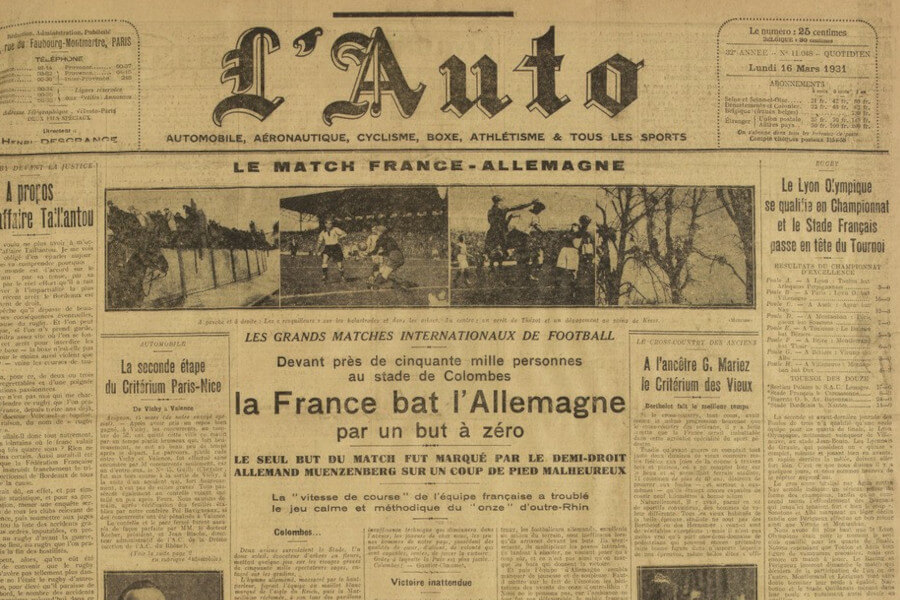 « L'Auto » du 16 mars 1931 (Source : BNF/Gallica)